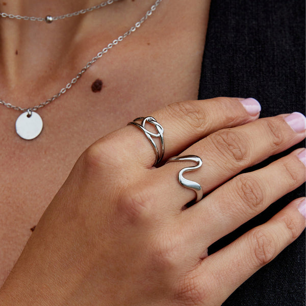 Silver Love Knot Ring