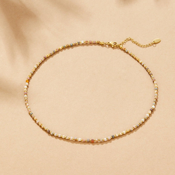 Alashan Stone Bead Necklace