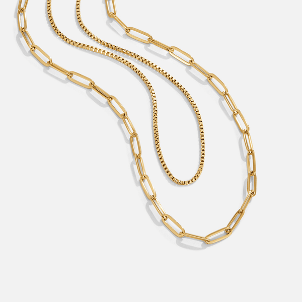 Amanda Layered Gold Chain Necklace