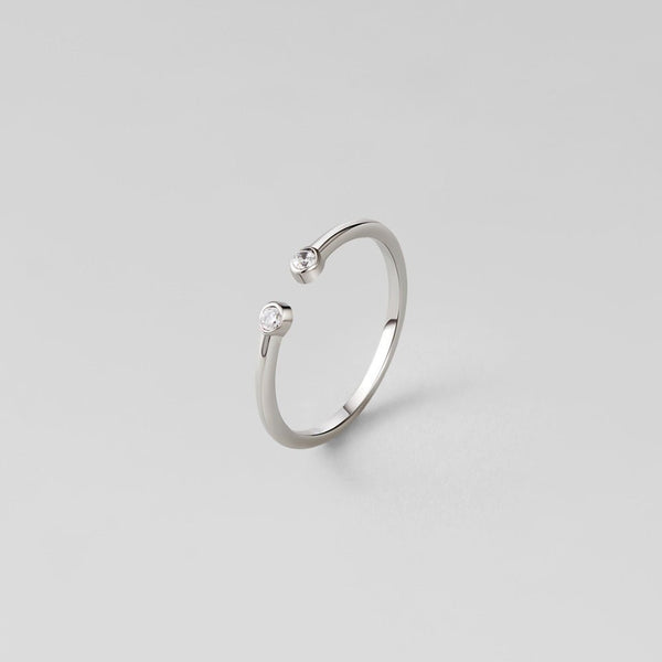 Cali Silver Crystal Ring