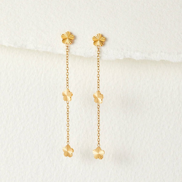 Flower Power Petal Drop Earrings