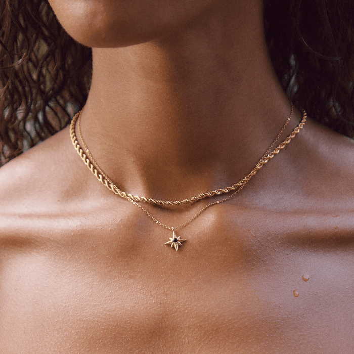 Guiding Star Emerald Crystal Necklace