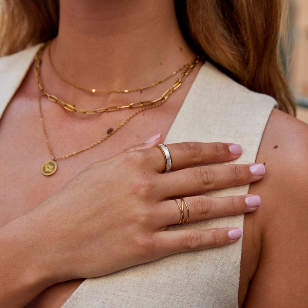 Ivory Pearl Gold Ring