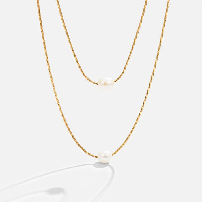 Layered Freshwater Pearl Necklace