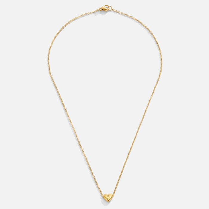 Letter Heart Necklace