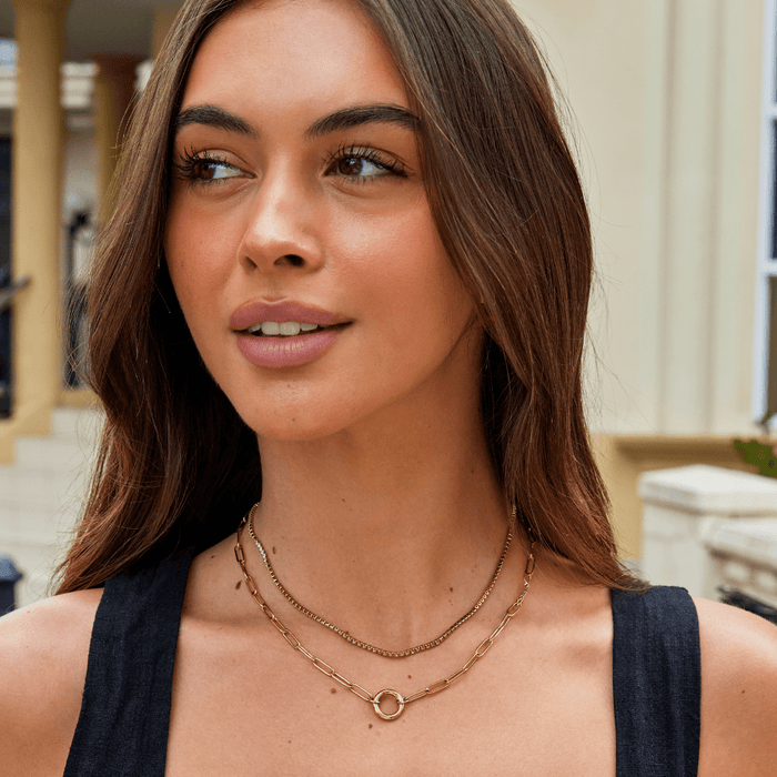 Cordelia Gold Crystal Necklace