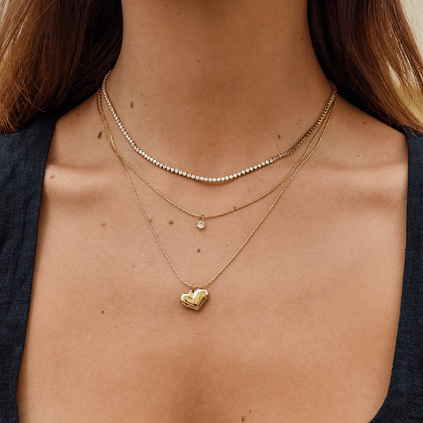 Cordelia Gold Crystal Necklace