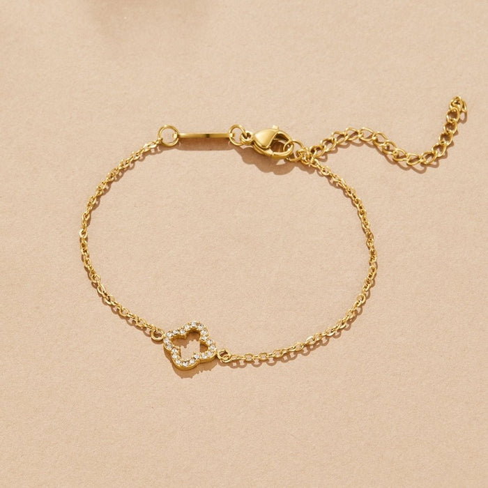 Luxe Crystal Clover Bracelet