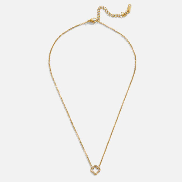 Luxe Crystal Clover Necklace