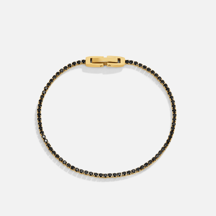 Midnight Black Crystal Bracelet