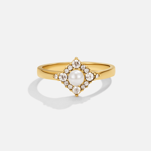 Pearl & Crystal Eternity Ring
