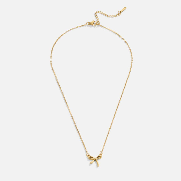 Serenity Bow Pendant Necklace
