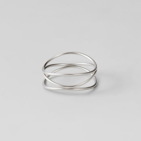 Silver Infinity Loop Ring