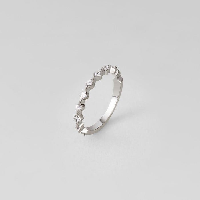 Silver Milana Crystal Ring