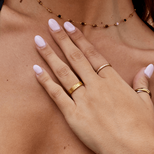 Soleil Gold Band Ring