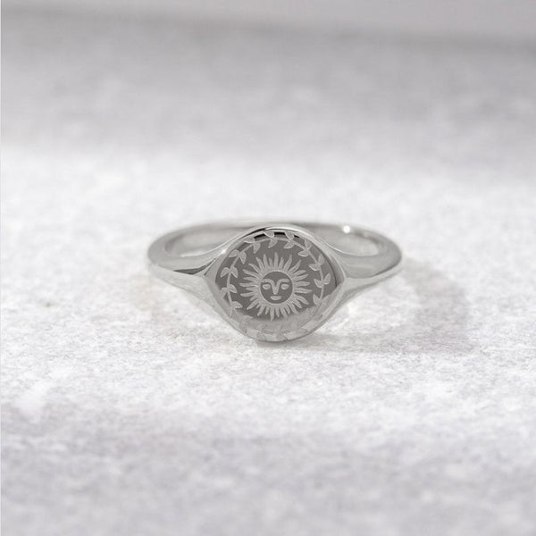 Summer Solstice Silver Ring