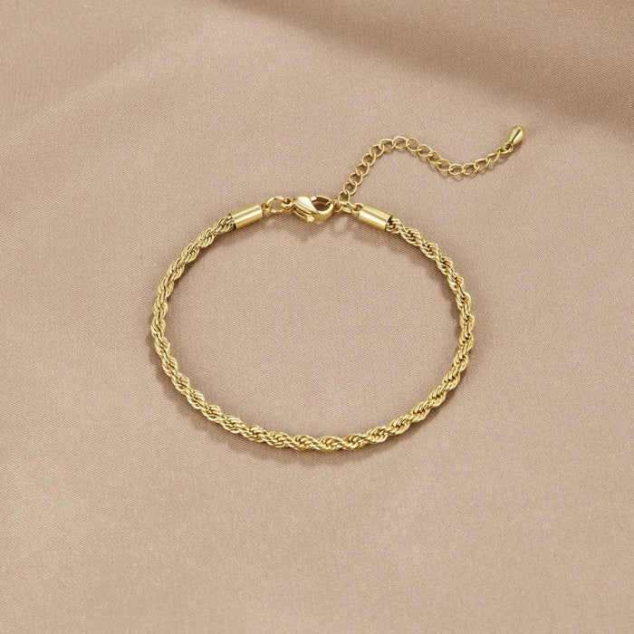 Twisted 18K Gold Bracelet