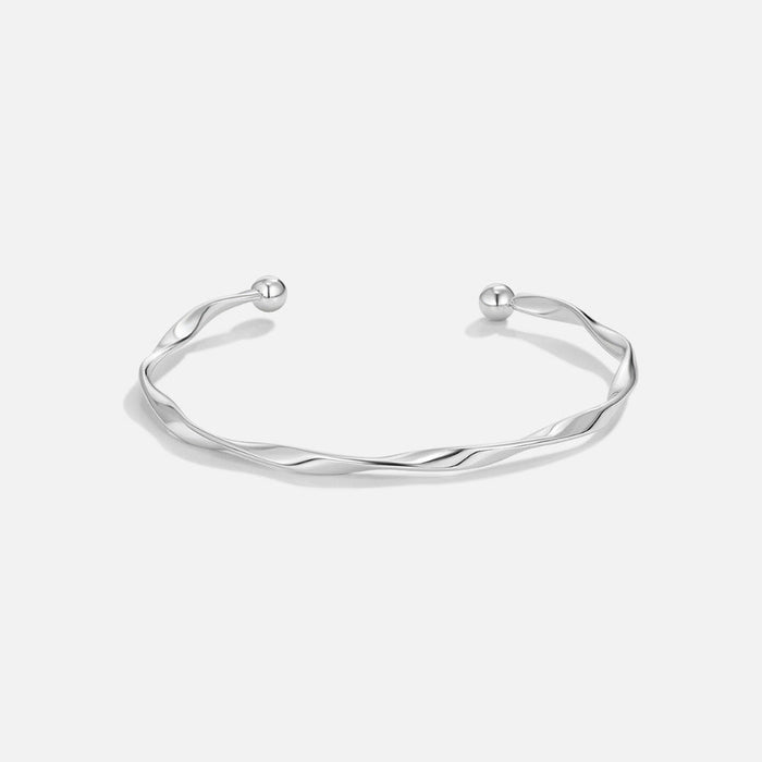 Twisted Imari Silver Bangle