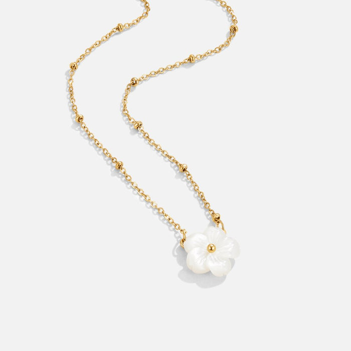 White Blossom Flower Necklace