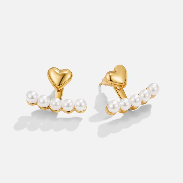 Pearl & Heart Romance Earrings