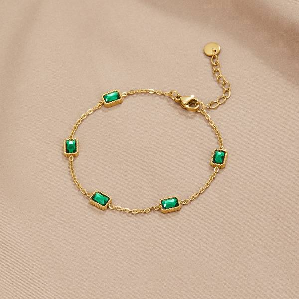 Trinity Emerald Bracelet