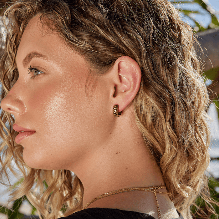 Allison Chunky Hoop Earrings