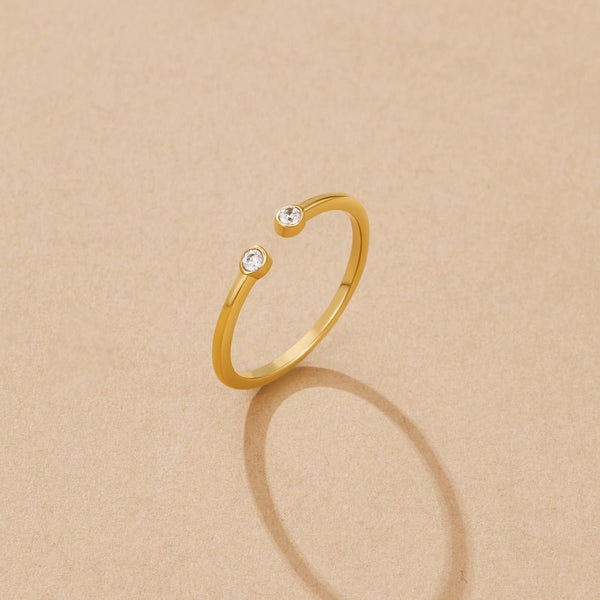 Cali Gold Crystal Ring