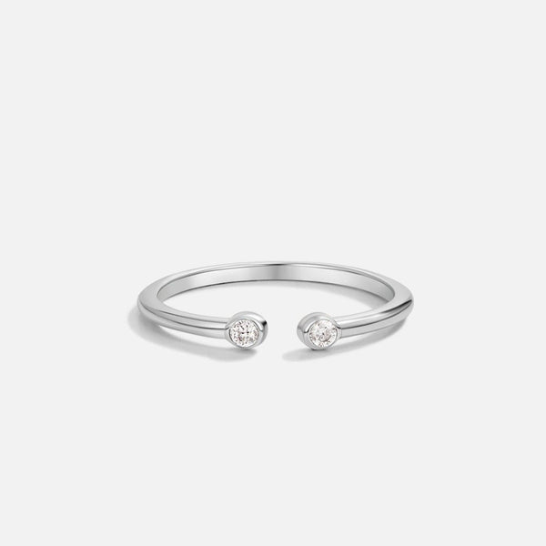 Cali Silver Crystal Ring