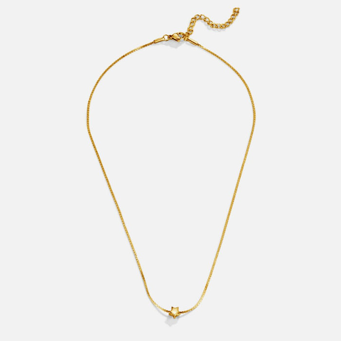Dainty Star Pendant Gold Necklace
