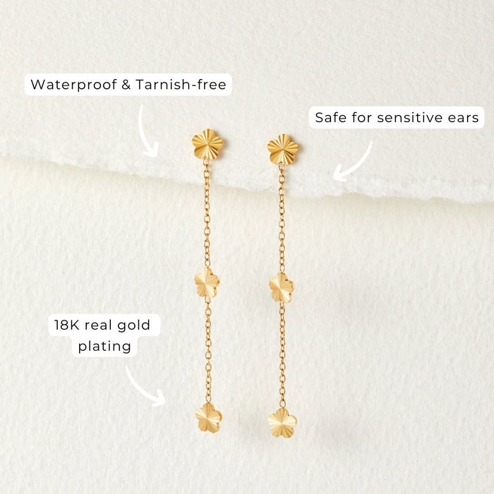 Flower Power Petal Drop Earrings