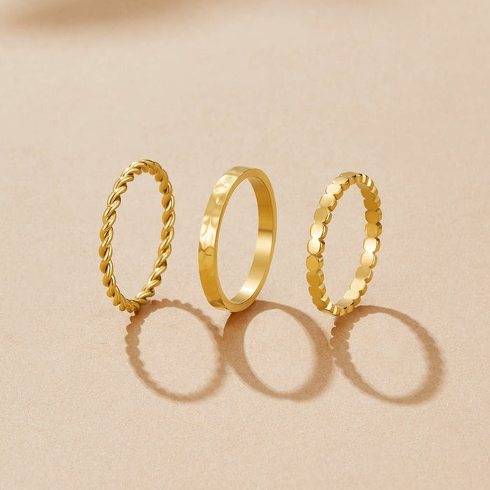 Hella Gold Stacked Ring