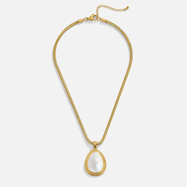 Mother of Pearl Teardrop Necklace