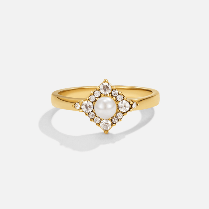 Pearl & Crystal Eternity Ring