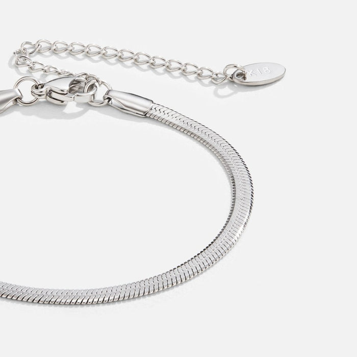 Sarya Snake Chain Silver Bracelet