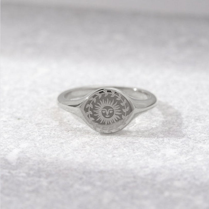 Summer Solstice Silver Ring