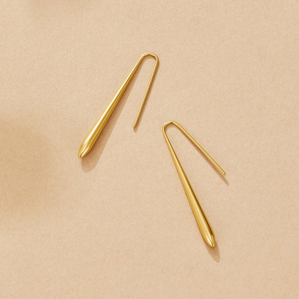 Zia Gold Drop Earrings